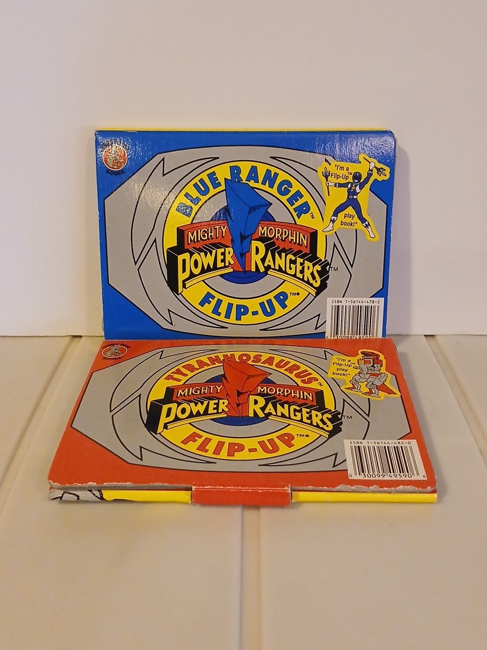 Power Ranger Blue and Red Flip-Up Board Books